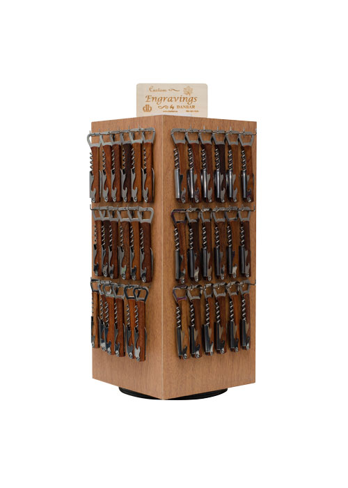 Rosewood Opener and Wine Tool Small Display from Danbar Distribution