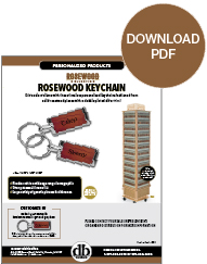 Rosewood Keychain by Danbar Distribution