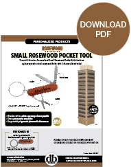 Small Rosewood Pocket Tool by Danbar Distribution