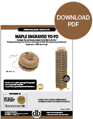 Maple-Engraved Yo-Yo by Danbar Distribution