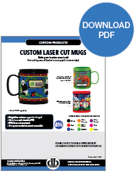 Custom Laser Cut Mugs by Danbar Distribution