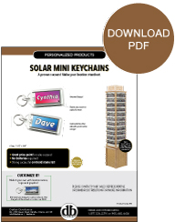 Solar Mini Keychains by Danbar Distribution