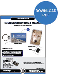 Custom Keyring and Magnet by Danbar Distribution